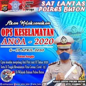 Polres Buton Gelar Operasi Keselamatan Anoa 2020