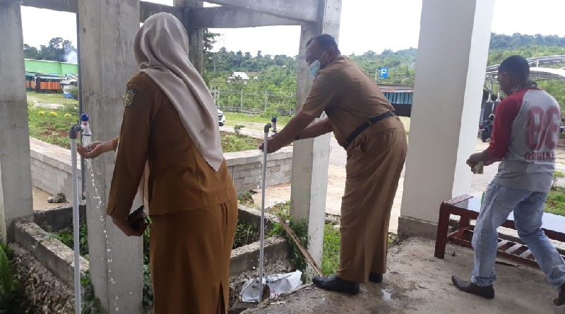 Cegah Covid-19, Pemkab Buton Siapkan Tempat Cuci Tangan