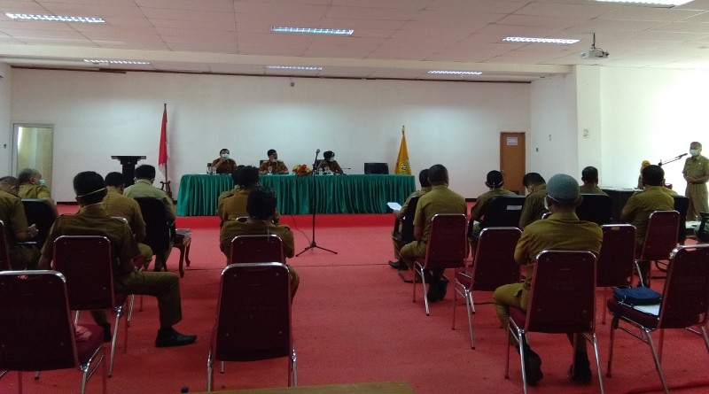 Pemda Buton Mulai Terapkan Penggunaan Masker di Kantor