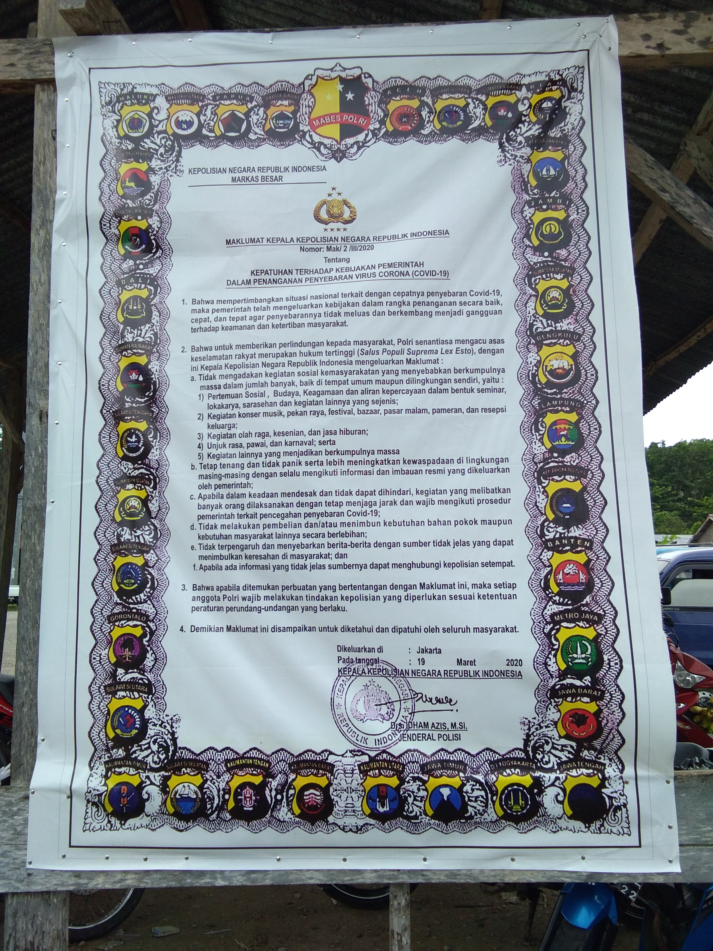 AKP Yohannis :"Wifi Umum Nonaktif Sementara,Warga Ikuti Himbauan Kapolri dan Mendagri,"