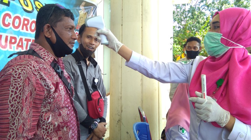 Perbatasan Baubau-Pasarwajo Diperketat, Suhu Tubuh Diatas Normal Tidak Diperbolehkan Masuk