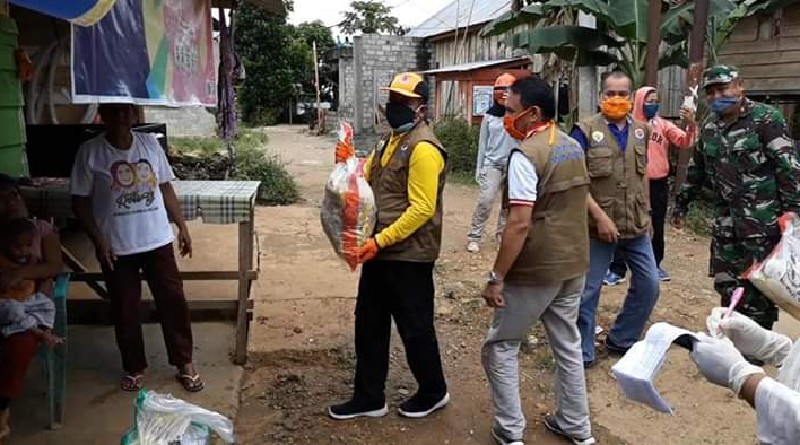 ODP, OTG dan PDP Di Baubau Dapat Paket Sembako