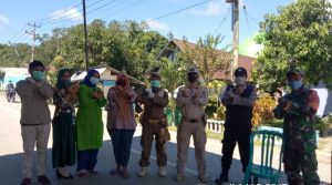 Koramil 1413-02/Pasarwajo Bersama instansi Terkait Konsisten Cegah Covid-19 Di Buton