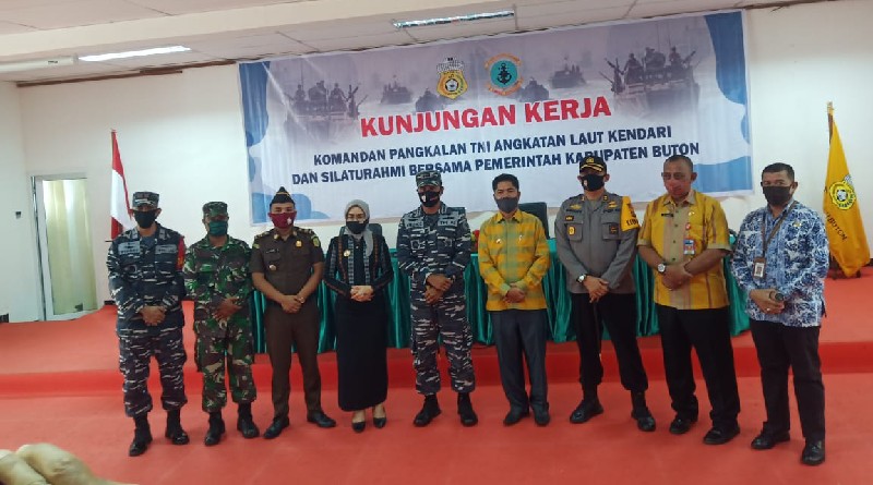 Tinjau Lokasi Pos-al, Danlanal Kunjungi Kabupaten Buton