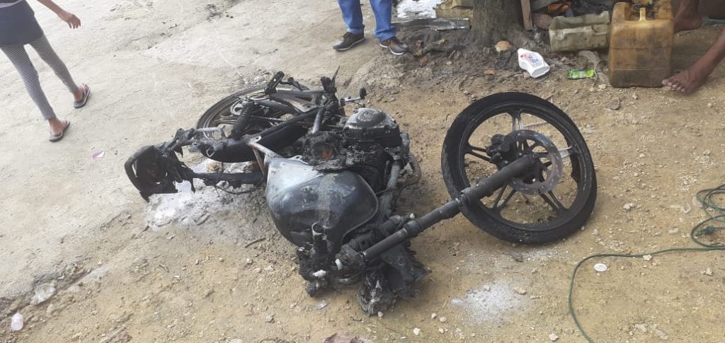 Satu Motor di Baubau Terbakar Usai Mengisi Bahan Bakar di APMS