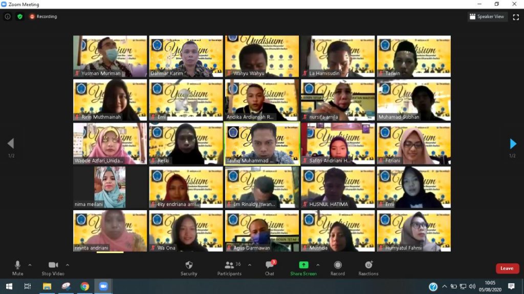 Perdana, FKM Unidayan Selenggarakan Yudisium Virtual Perdana, FKM Unidayan Selenggarakan Yudisium Virtual