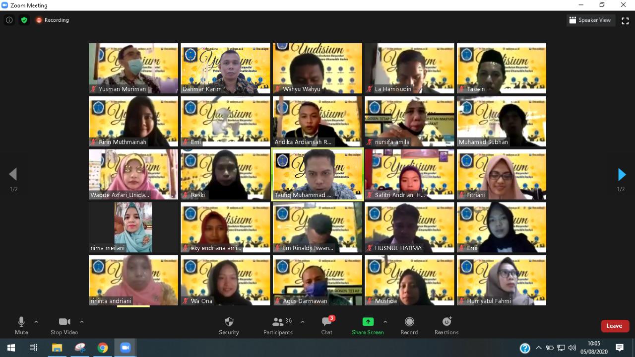 Perdana, FKM Unidayan Selenggarakan Yudisium Virtual