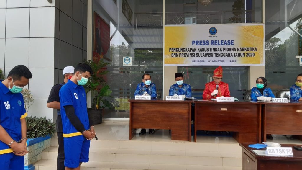 Dua Pengedar Sabu-sabu di Kendari Dibekuk Aparat BNNP