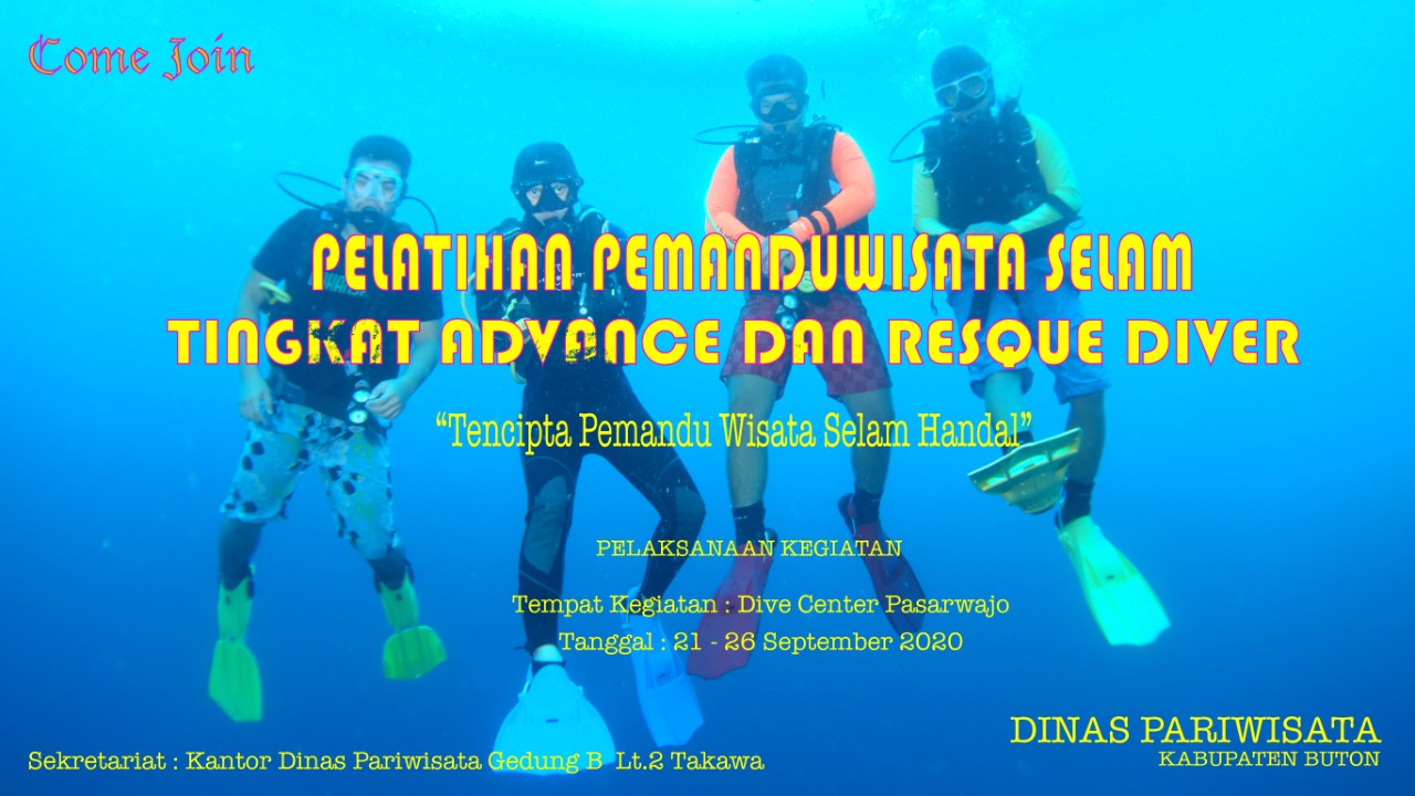 Dispar Buton Buka Pendaftaran Pemandu Wisata Selam