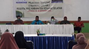 Jelang MTQ Provinsi Secara Virtual, Konawe Selatan Training 54 Peserta Lomba