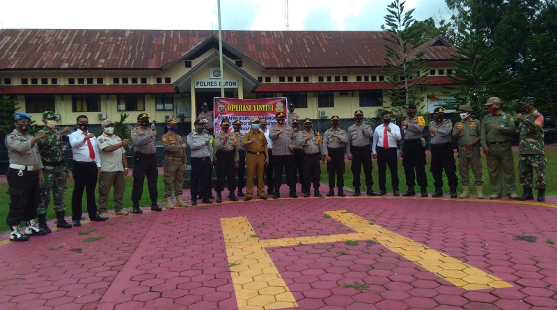 Bupati Pimpin Apel Bersama Operasi Yustisi Penegakan Disiplin ProKes