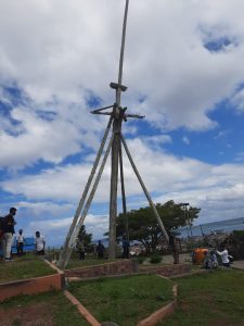Walikota Baubau Letakan Batu Pertama Revitalisasi Tiang Bendera Keraton
