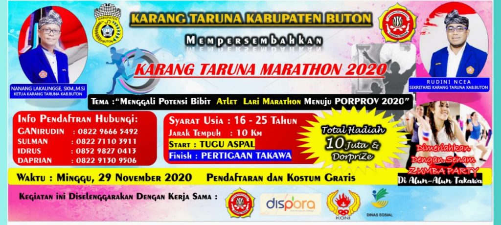 Karang Taruna Buton Bakal Gelar Lomba Lari Maraton