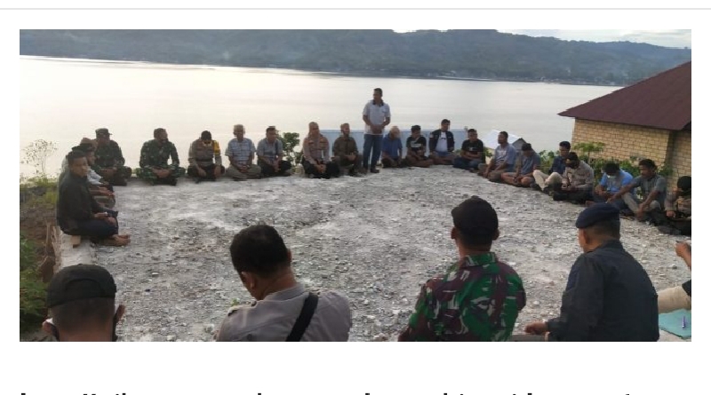 Konflik Pemuda Desa Bahari dan Tira, Kapolres Buton Lakukan Mediasi