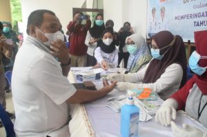 Peringati Hari Ibu, Ratusan Ibu PKK Kota Baubau Rapid Test Gratis, Tiga Diantaranya Reaktif