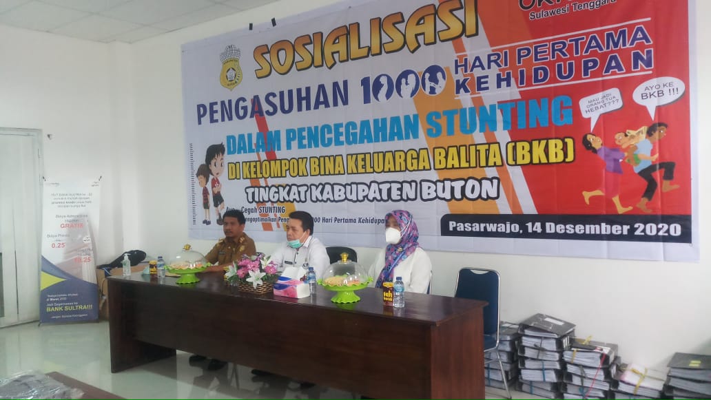 Cegah Stunting, BKKBN Sultra Sosialisasi Pengasuhan 1000 HPK di Buton