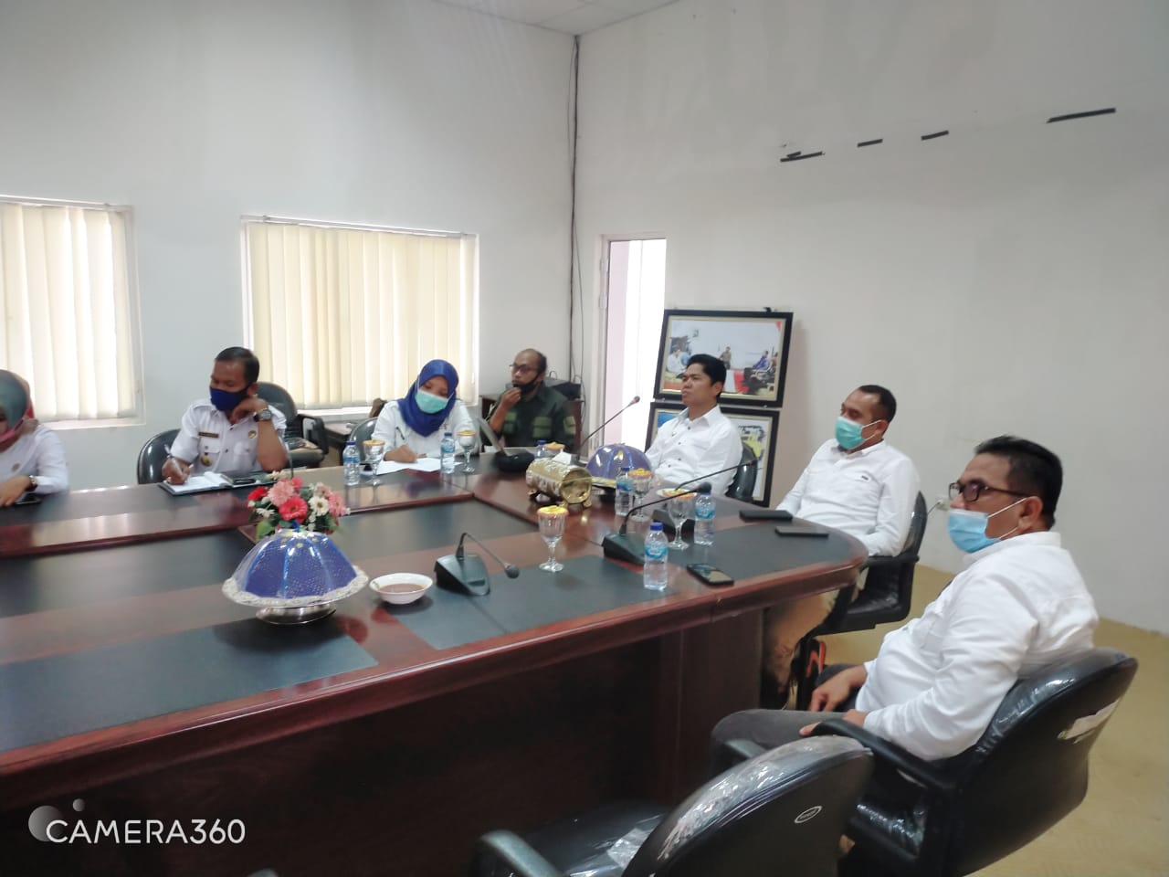 Rapat virtual bupati buton dengab investor cina