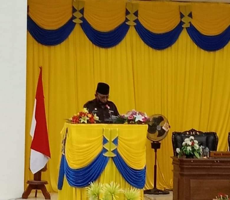 Bupati Berikan Tanggapan Atas Pandangan Umum Fraksi DPRD
