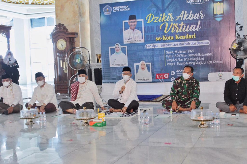 Pemkot Kendari Gelar Dzikir Akbar Virtual Libatkan 500 Masjid