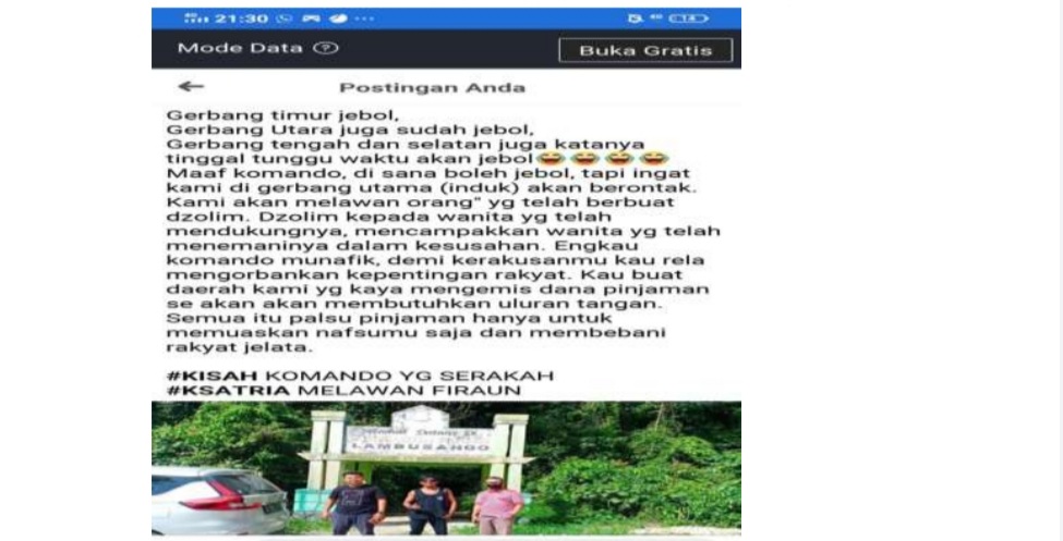 Umar Samiun Dilaporkan Ke Polisi, Pengacara US: Ganirudin Lakukan Kebohongan Publik