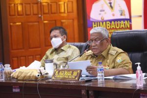 Pimpin Rakor Penanganan Covid-19, H Ali Mazi Harap Vaksinasi Sukses Dilaksanakan