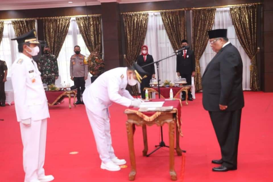 Pelantikan Tiga Bupati, Gubernur: Tidak Ada Lagi Mendukung atau Tidak Mendukung