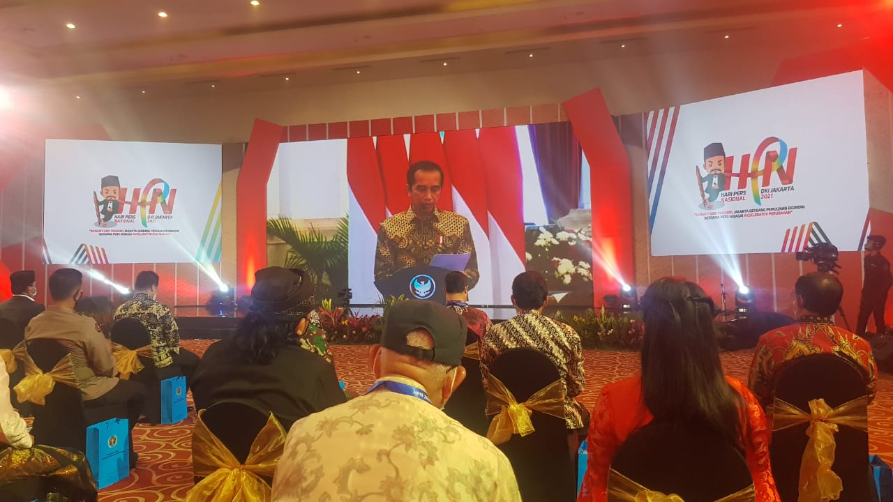 Presiden Jokowi di Puncak HPN 2021 : Terima Kasih Insan Pers