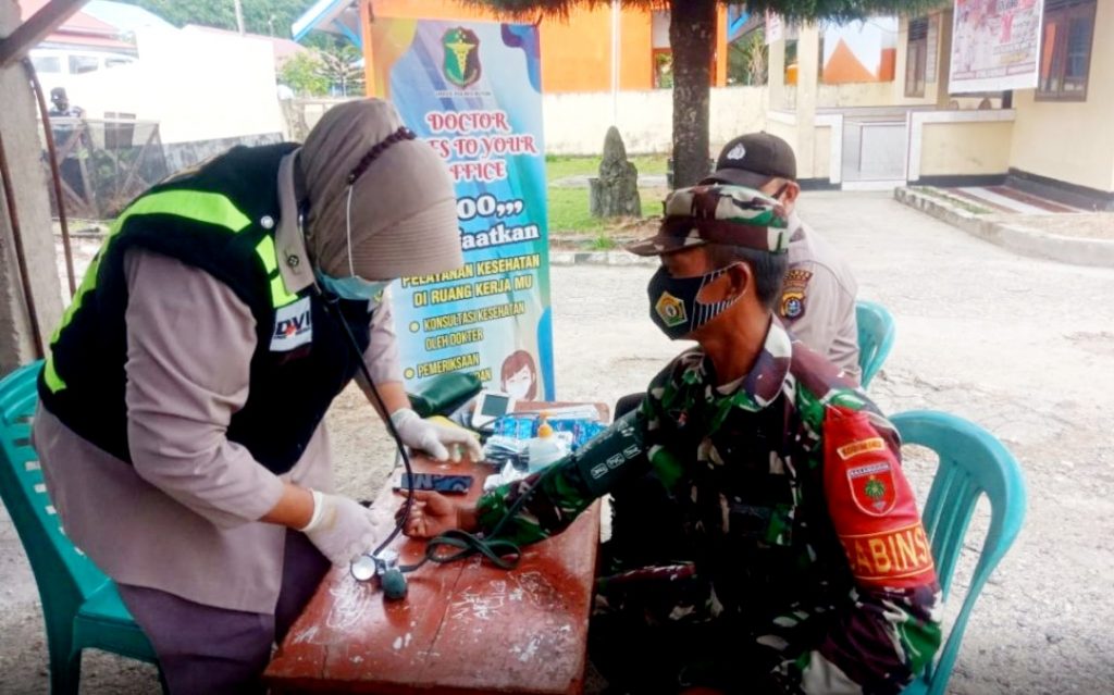 Urkes Polres Buton Cek Kesehatan Anggota
