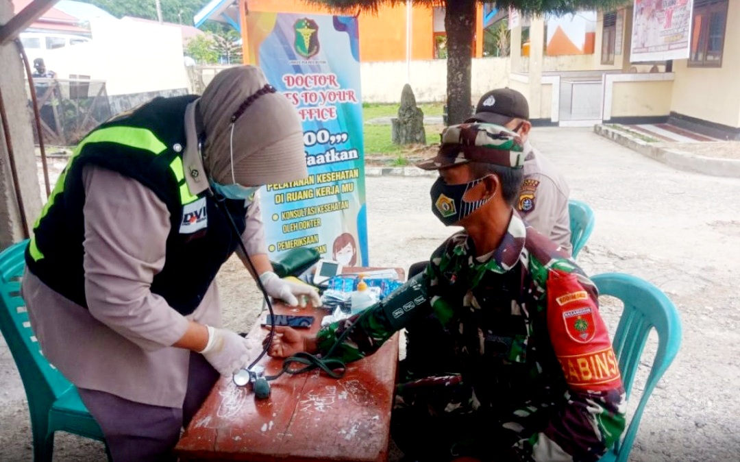 Urkes Polres Buton Cek Kesehatan Anggota