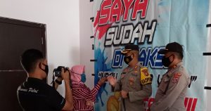 Hari Ini, Seluruh Anggota Polres Buton Telah di Vaksinasi Tahap I