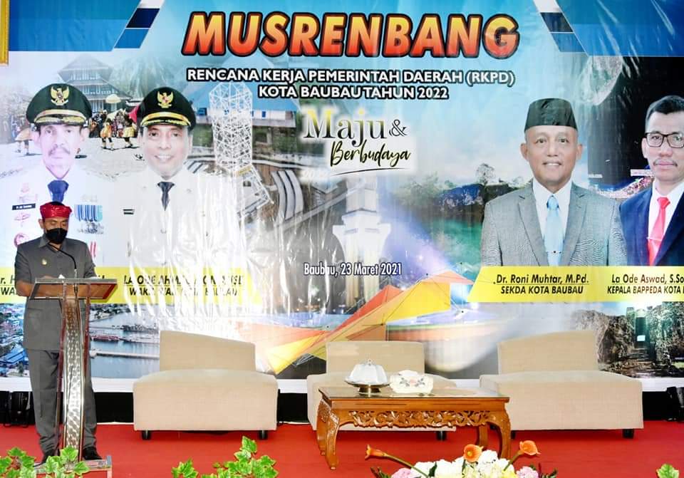 Buka Musrembang RKPD Tahun 2022, La Ode Ahmad Monianse Harapkan Adanya Program Inovatif dan Kolaboratif