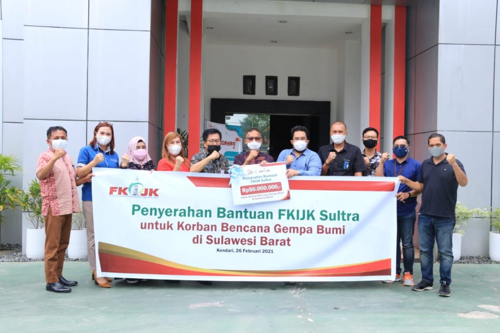 FKIJK Sultra Sulurkan Bantuan Korban Gempa Sulbar Rp50 Juta