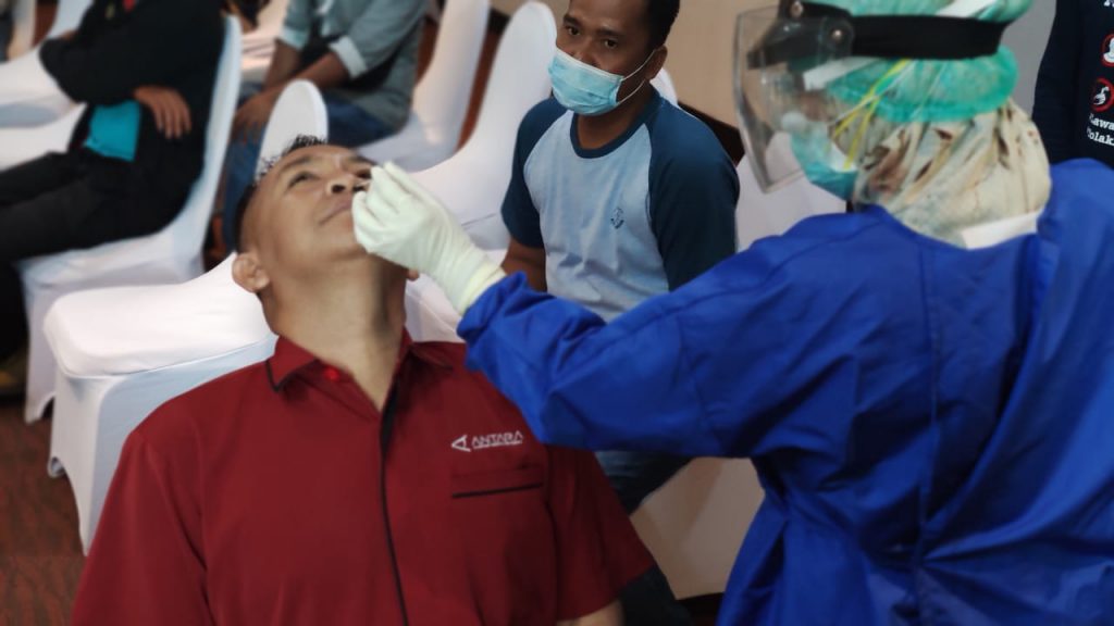 Seluruh Peserta UKW Lakukan Rapid Antigen
