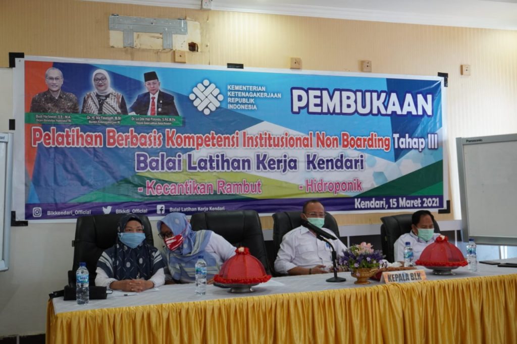 Buat Masyarakat Terampil, BLK Kendari Buka Pelatihan Institusional Tahap III