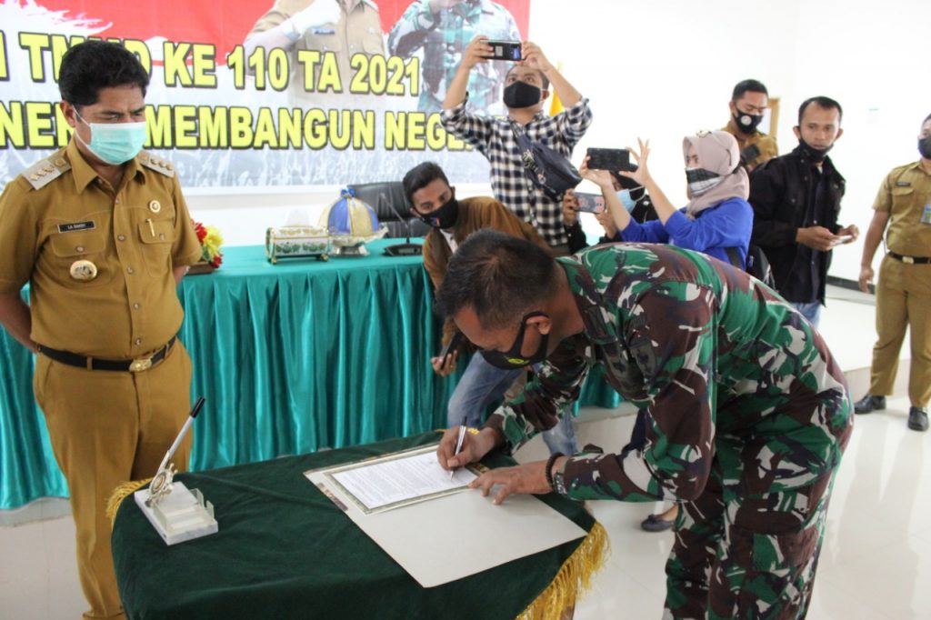 TMMD ke 110, TNI Fokus Membangun Tiga Desa Di Kabupaten Buton