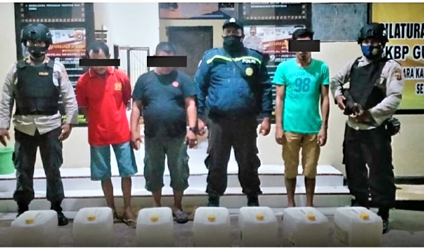 Ratusan Liter Miras Tradisional Berhasil Diamankan Aparat Polsek Ambuau Indah