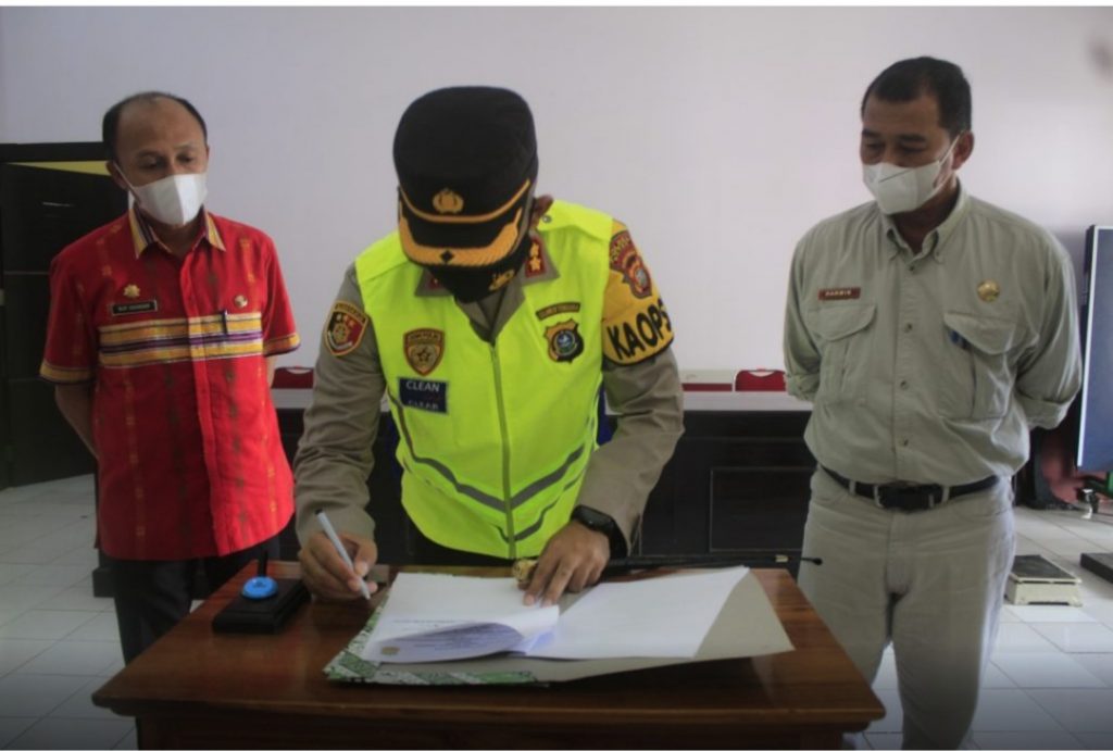 Kapolres Buton Tandatangani Nota Kesepahaman Rekruitmen Anggota Polri