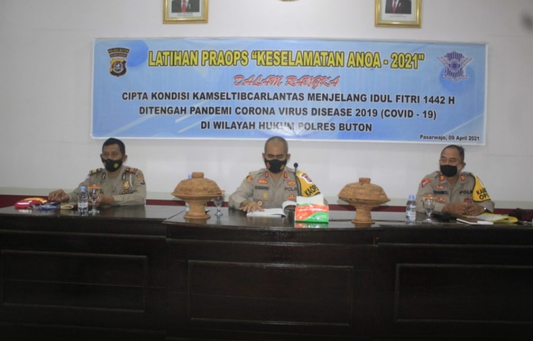Kapolres Pimpin Lat Pra Ops Keselamatan 2021