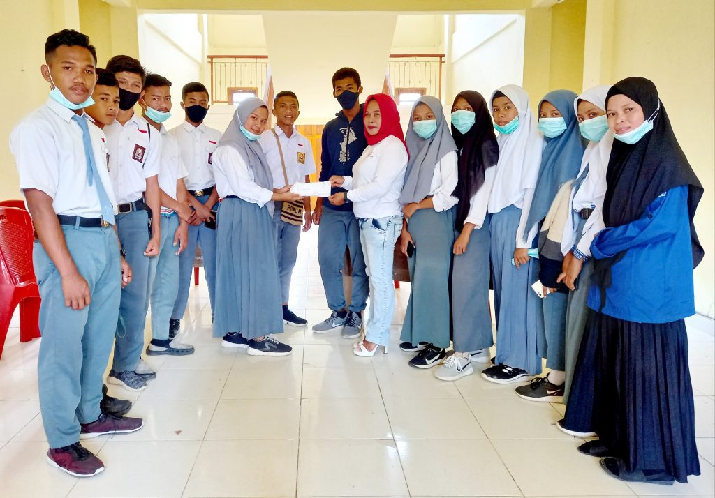 PMR SMKN Kemaritiman Sampoabalo Galang Dana Untuk Korban Bencana NTT, Dana Terkumpul Rp 2,5 Juta