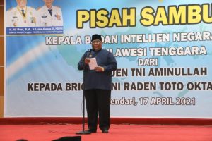 Kabinda Sultra Resmi Berganti, Aminullah Digantikan Oleh Raden Toto Oktavianus