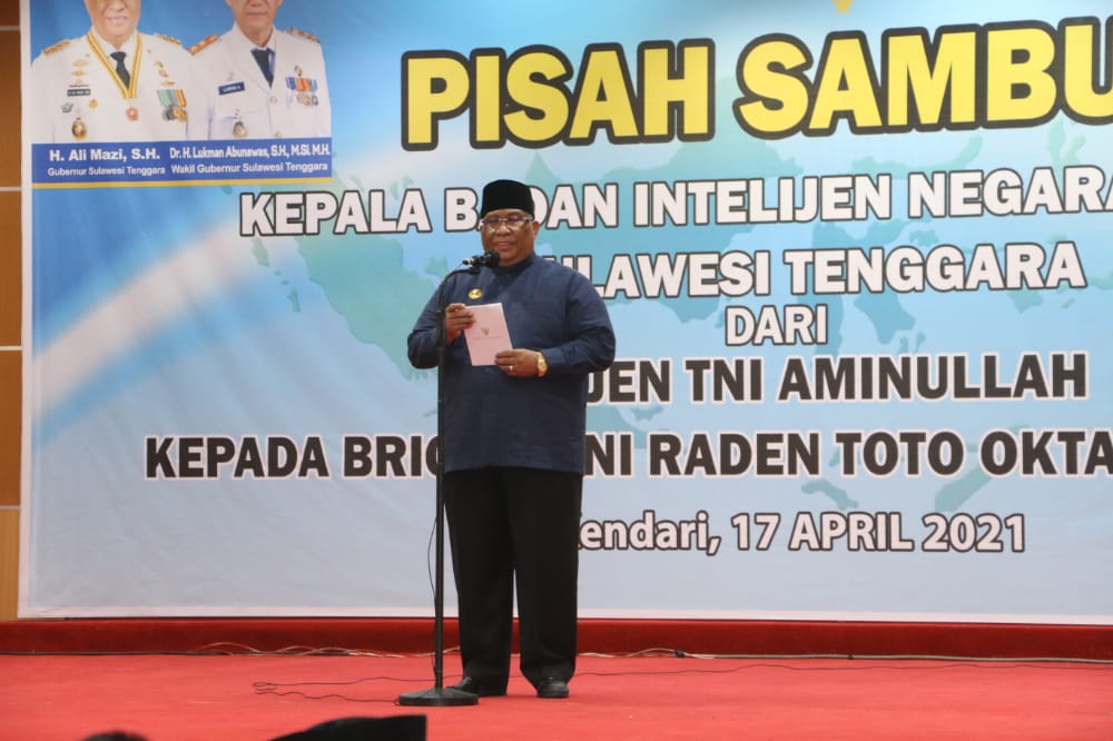 Kabinda Sultra Resmi Berganti, Aminullah Digantikan Oleh Raden Toto Oktavianus