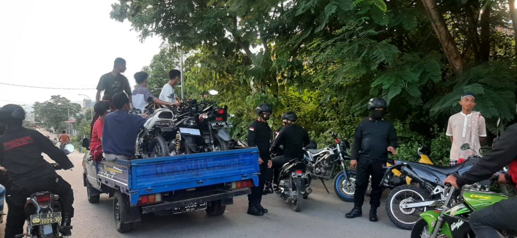 Polres Baubau Bubarkan Aksi Balapan Liar, 50 Motor Disita