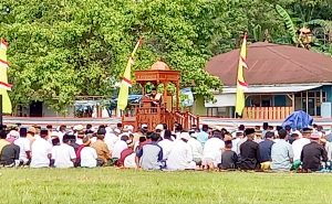 Pemkab Buton Gelar Salat Id Idul Fitri 1442 H di Lapangan Banabungi