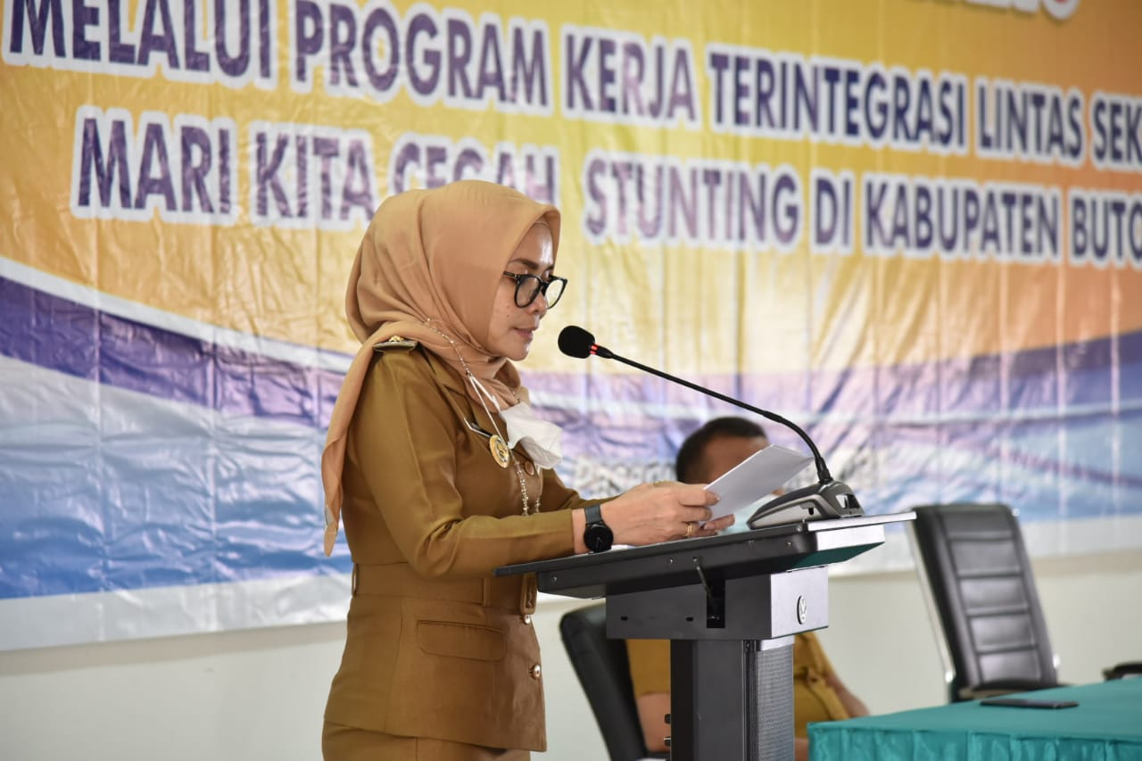 Wakil Bupati Buton Buka Rembuk Stunting 2021