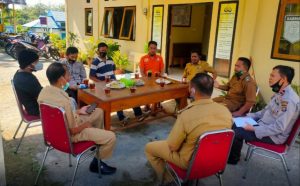 Kapolsek Gelar Anev Percepatan  Pelaksanaan Vaksin  di Kecamatan Wolowa