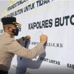 Polres Buton Gelar Penandatanganan Komitmen Anti Narkoba di Lingkungan Polri