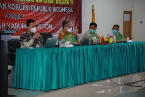 Tim KPK Audensi dan Koordinasi Pencegahan Korupsi Dengan Pemda Buton