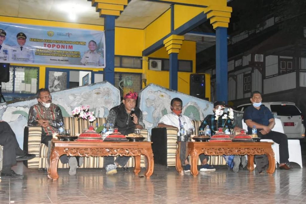 Wawali Hadiri Seminar Akhir Penyusunan Dokumen Toponim Objek dan Daya Tarik Wisata Budaya