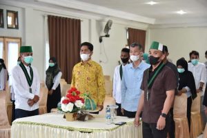 Hadiri Pelantikan Anggota HMI, Ini Pesan Bupati Buton