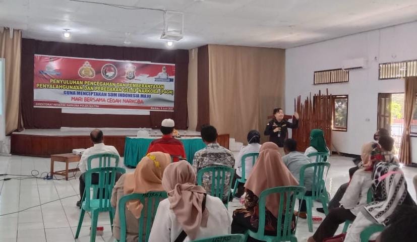 Polda Sultra Adakan Penyuluhan P4GN Kepada Aparat Desa/Kelurahan Wilkum Polres Baubau